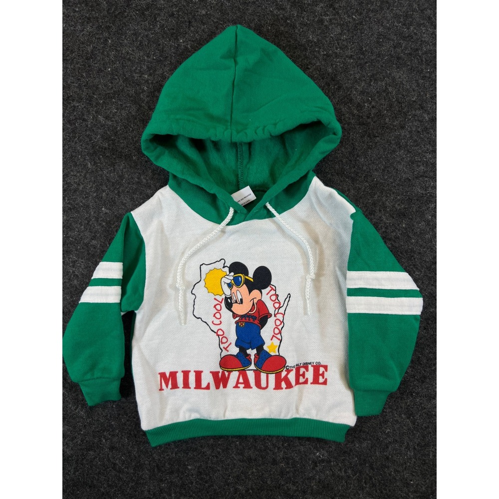 Vintage 90s Disney Mickey Mouse Milwaukee Hoodie 12 Months Incredibly Rare USA